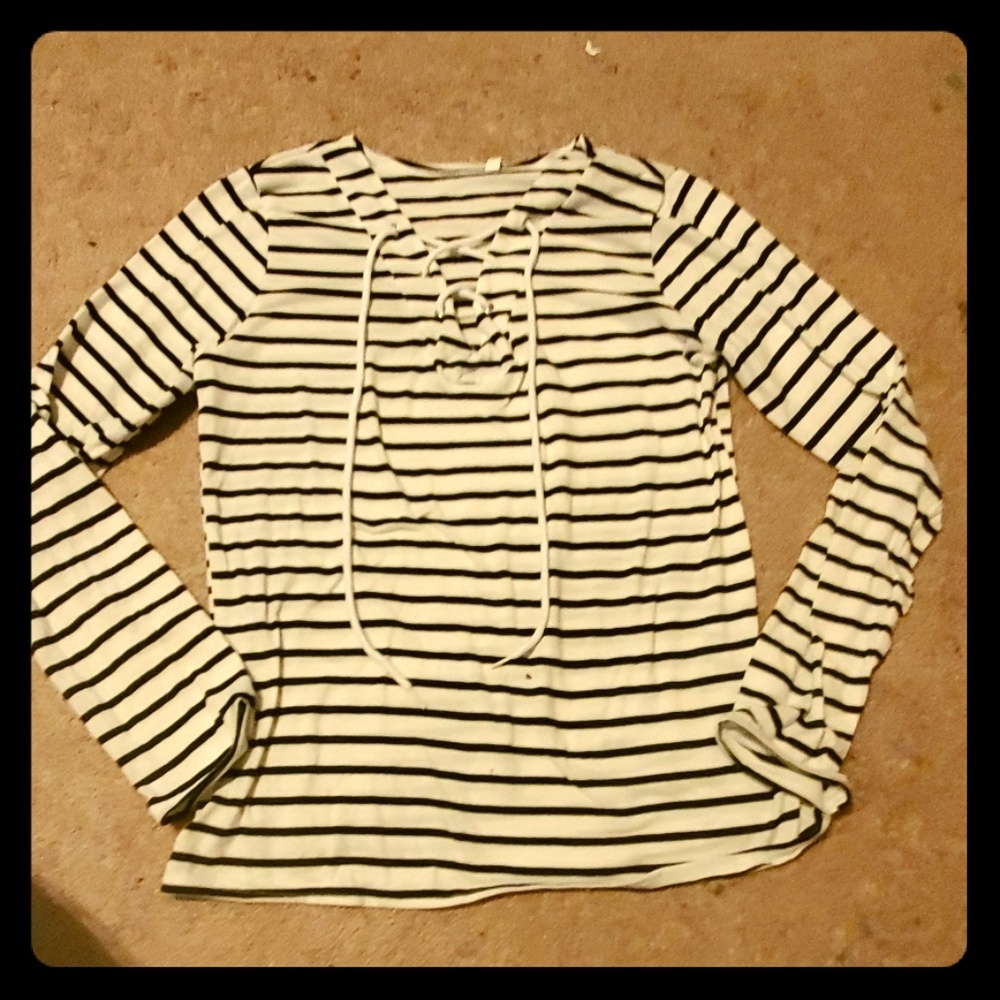 Black and white striped shirt